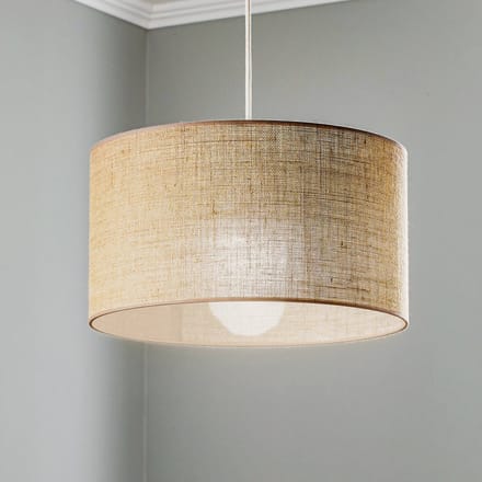 Duolla Hanglamp jute cilinder naturelbruin Ø40cm 1-lamp.