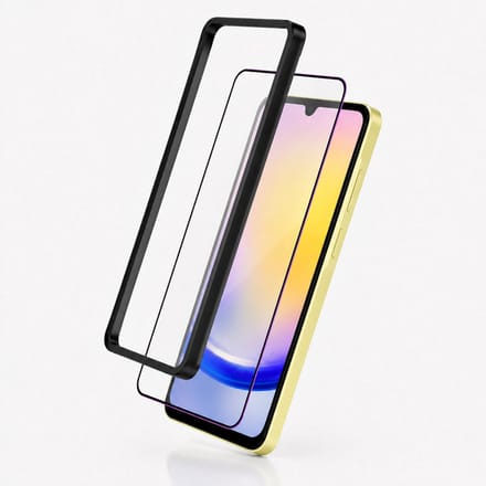 3mk, Screenprotector Gehard Glas geschikt voor Galaxy A25 5G 2 Stuks, Zwart / Transparant