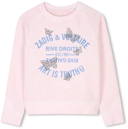 Zadig & Voltaire X60323 Sweatshirt Roze 8 Years Meisje