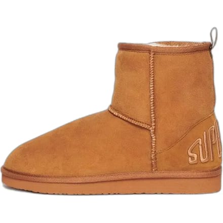 Superdry - Suede Sherpa enkellaarsjes - Dames - Laarzen