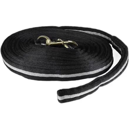 Horze Orbit Polyester Longeerlijn Black/light Grey 8.5 Meter