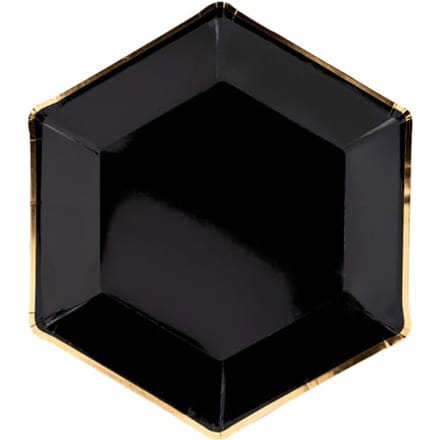 Bordjes Zwart Chic (6st)