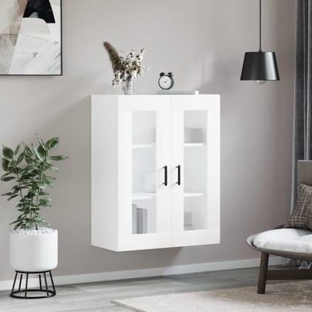 vidaXL - Wandkast - 69,5x34x90 - cm - wit
