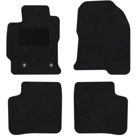 Vloermatten - Mini Cooper - Op maat - Zwart velours - 2 stuks - Antislip en waterdicht