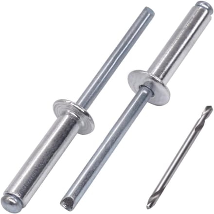 Grote Set Popnagels (200 stuks) - Verzinkt Staal, Koepelkop, Sterk voor Montage & Constructie