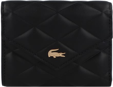 LACOSTE portemonnee Compact Wallet Noir zwart
