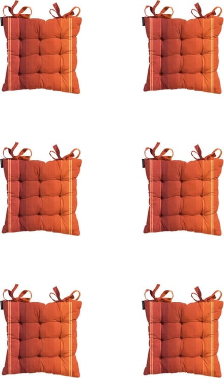 Madison - Zitkussen - Universeel - 6st - 46x46cm - Stef Bordeaux- Rood