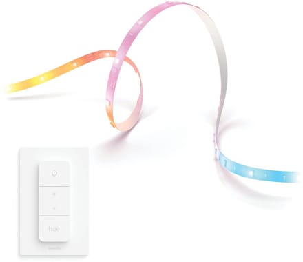 Philips Hue Essential Gradient LED strip 5 meter - Wit en Gekleurd Licht - Light Strip - Incl. Hue Dimmer Switch - Hue White and Color Ambiance