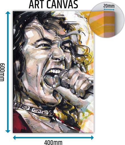 Robert Plant canvas schilderij 40x60 cm