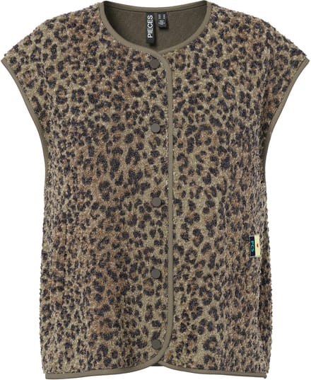 PIECES - PCKATTY TEDDY VEST NOOS BC - Dames - Gewatteerde jassen