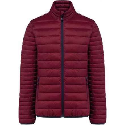 Kariban Men's lightweight padded jacket K6120 - Wine - 4XL