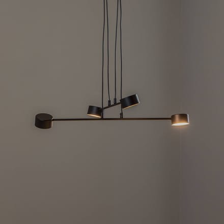 EMIBIG LIGHTING Hanglamp Modus 4, staal, 4-lamps, GX 53, zwart