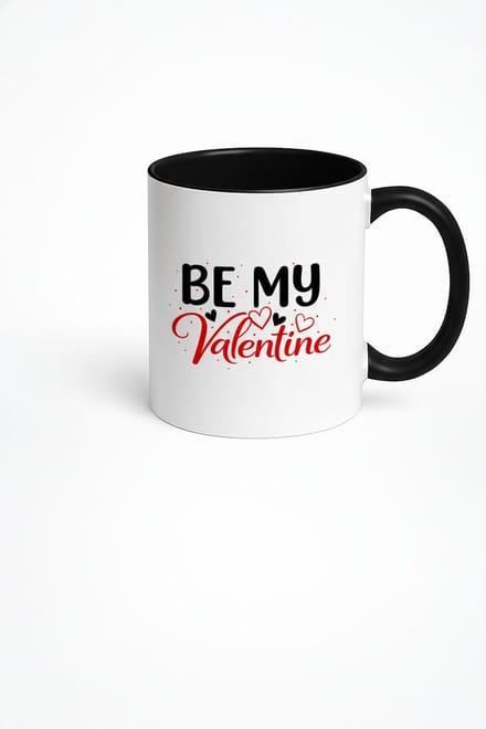 Valentijn Mok 'Be My Valentine' met Hartjes - Liefdesbeker Cadeau