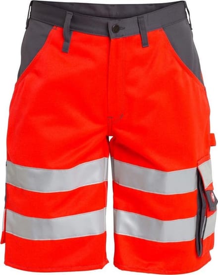 FE Engel Korte Broek EN 20471 6501-770 - Rood/Grijs 4725 - 52