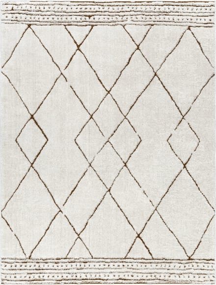 SURYA – Berber etnisch tapijt HANNAH – Ivoor/terracotta