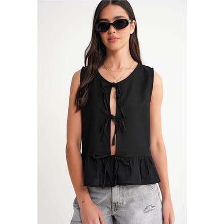 Rimpelige Strik Voor Blouse