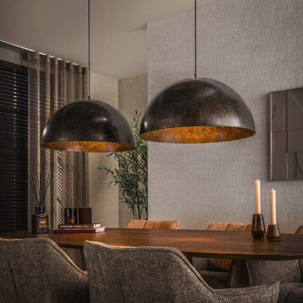 Hoyz hanglamp dome 2-lichts Ø60cm urban