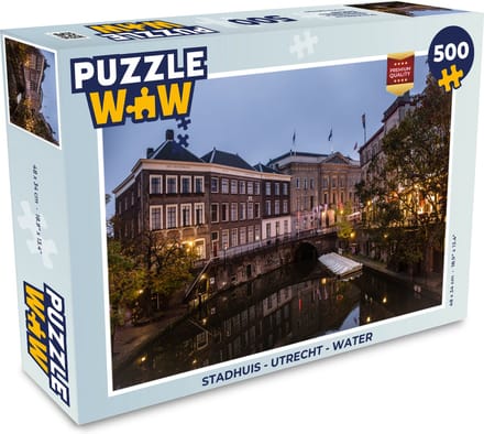Puzzel Stadhuis - Utrecht - Water - Legpuzzel - Puzzel 500 stukjes