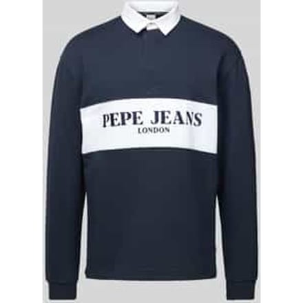 Sweatshirt met polokraag, model 'Joey'