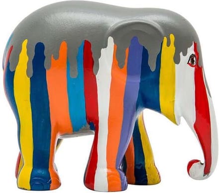 Ms Songkran 20 cm Elephant parade Handgemaakt Olifantenstandbeeld