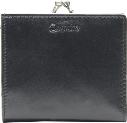 Esquire Portemonnee New Silk Wallet Black Zwart