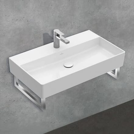 Villeroy & Boch Memento 2.0 washbasin 80 cm with 1 tap hole, without overflow 4A228101