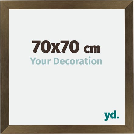 Your Decoration - Fotolijst 70x70 cm - MDF - Brons Decor - Mura