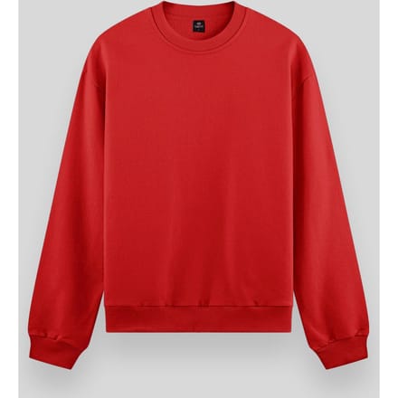 Heren Effen Rundhals Sweatshirt