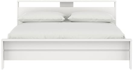 Next bed met 1 legplank 180x200cm wit.