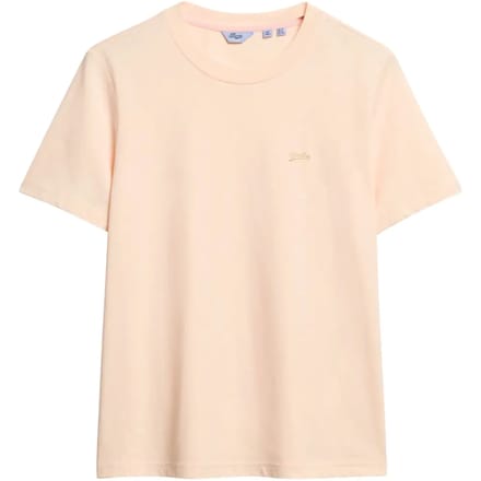 Superdry - Essential Slub T-shirt met logo - Dames - T-shirts