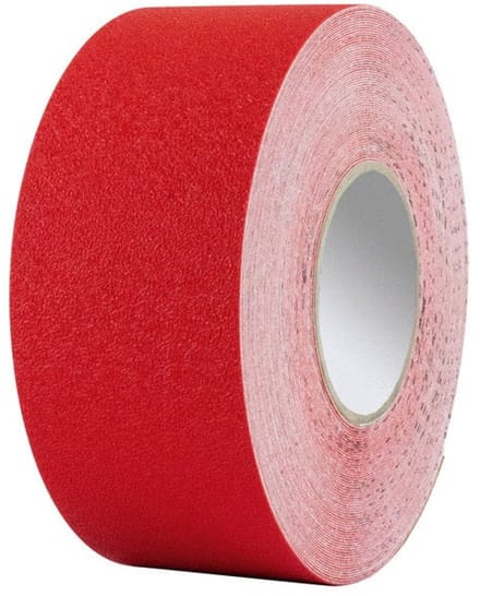 Proline vloermarkering tape vinyl - overrijdbaar - 25 meter x 75 mm - rood