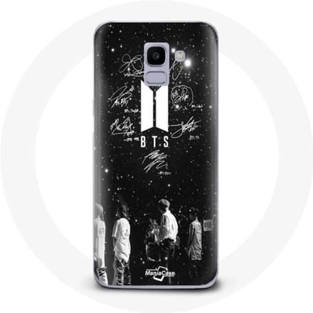 Coque - BTS - Samsung Galaxy J6 2018 - Souple - Noir - Signature Members