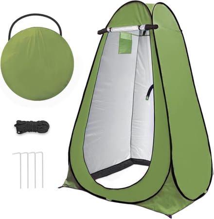HEZIVO® Pop Up Douchetent - Omkleedtent - Camping Cabine - Met Draagtas - Groen