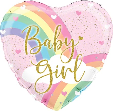Oaktree - Folieballon hart Baby Girl