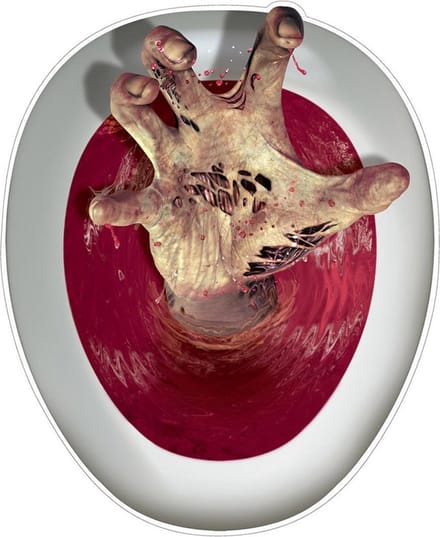 360 DEGREES - Zombiehand wc bril sticker