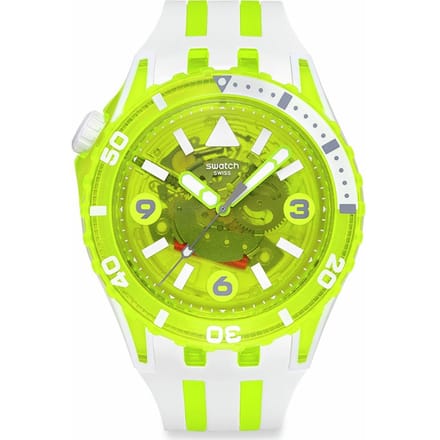 Swatch EGG YOLK Herenhorloge, Wit, SSCU09J100