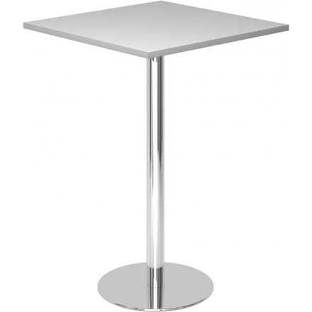 BISTRO H88Q C - Systeem conferentietafel Grijs 80 x 80 Chroom