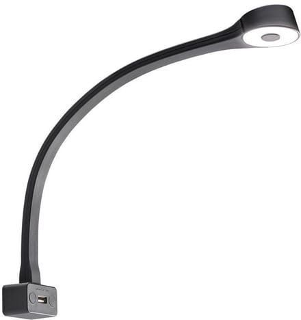 LED Lamp met Zwanenhals F Flexibel 12V Zwart