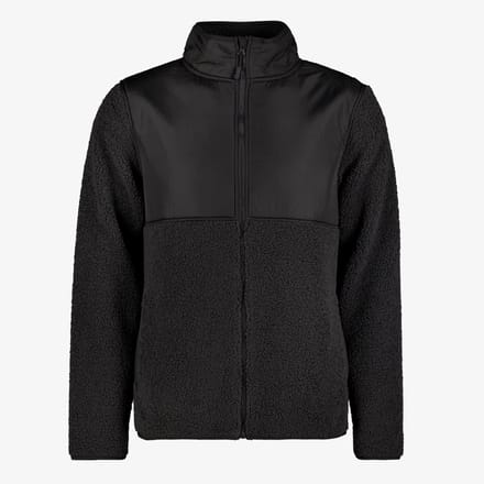 Mountain Peak heren fleece jack zwart - Maat XXL
