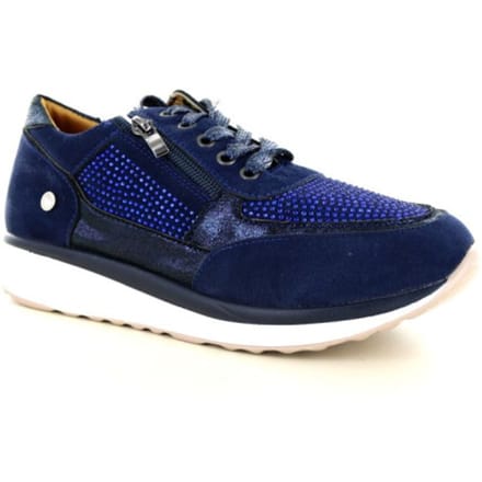 Hafjes | Modena | Blauw | Sneaker met rits | Maat 41