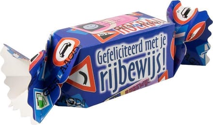 Kado/Snoepverpakking Feest - Rijbewijs