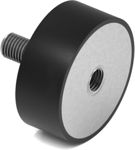 Rubbermagazijn - Trillingsdemper - Type B - 50x20mm - M10 - Set 10 stuks