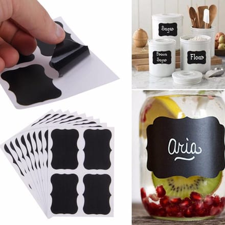 Hiden - 36x Krijtbord Stickers | Keuken