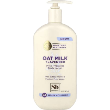 Zeepkist, Ultra Hydraterende Bodylotion, Havermelk + Lavendel, 473 ml (16 fl oz) white
