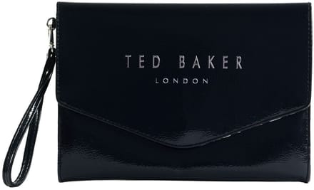Ted Baker clutch polstasje Caelyn Crinkle Icon Pouch Navy donkerblauw