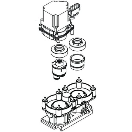 Hansgrohe function block, complete 93351000