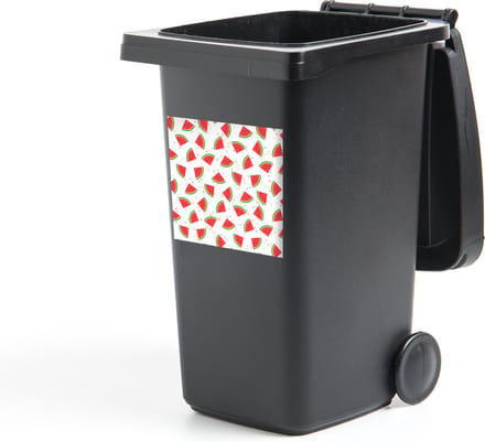 Container sticker Zomer - Watermeloen - Roze - 40x40 cm - Kliko sticker