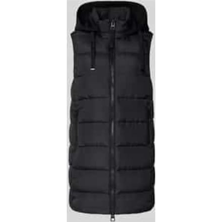Regular fit gilet met capuchon van scuba