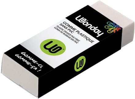 Wonday kunststof-vlakgum, (B)60 x (D)21 x (H)11 mm