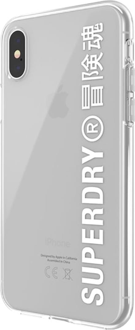 Superdry Snap Case Clear kunststof hoesje voor iPhone X en iPhone XS - transparant
